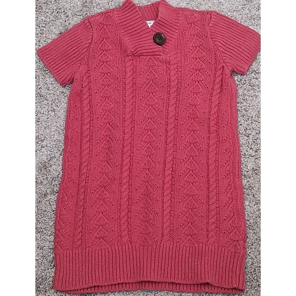 Old Navy Pink Cable Knit Sweater Dress Toddler Size 3T